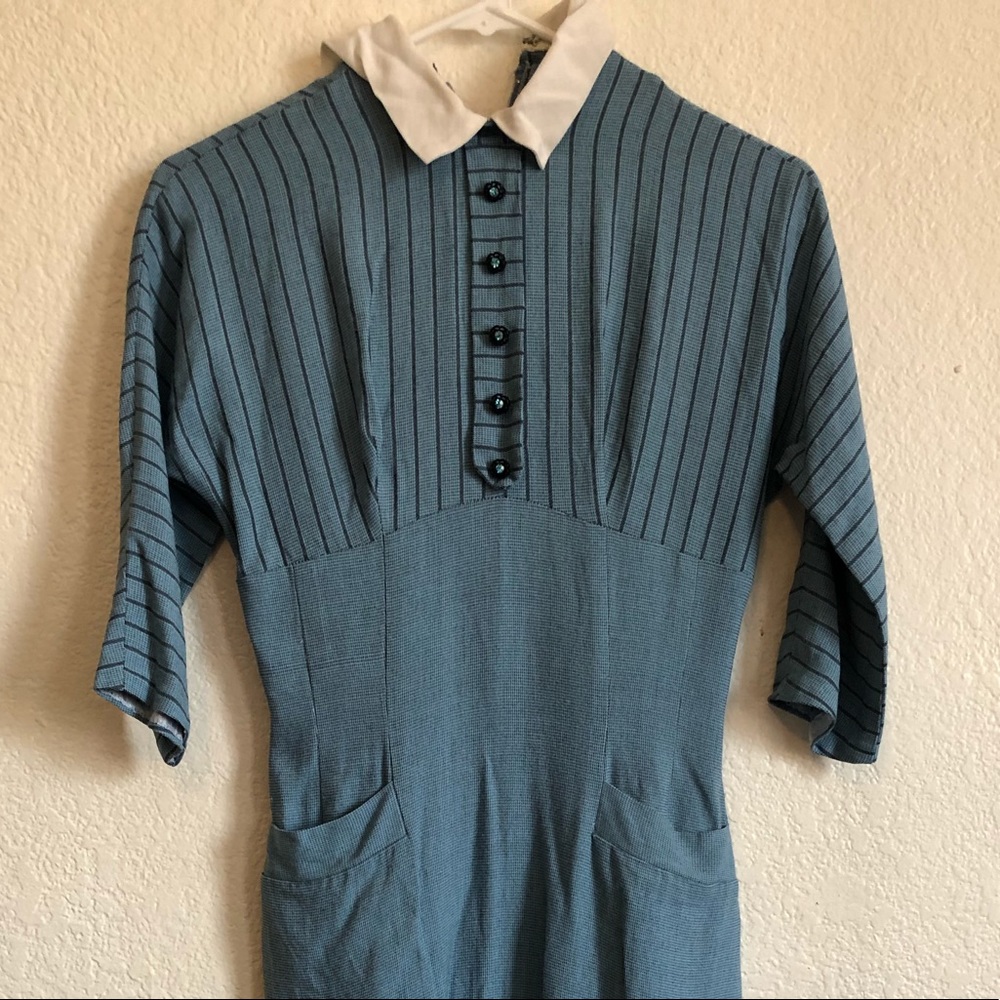 VINTAGE HANDMADE calf length dress
